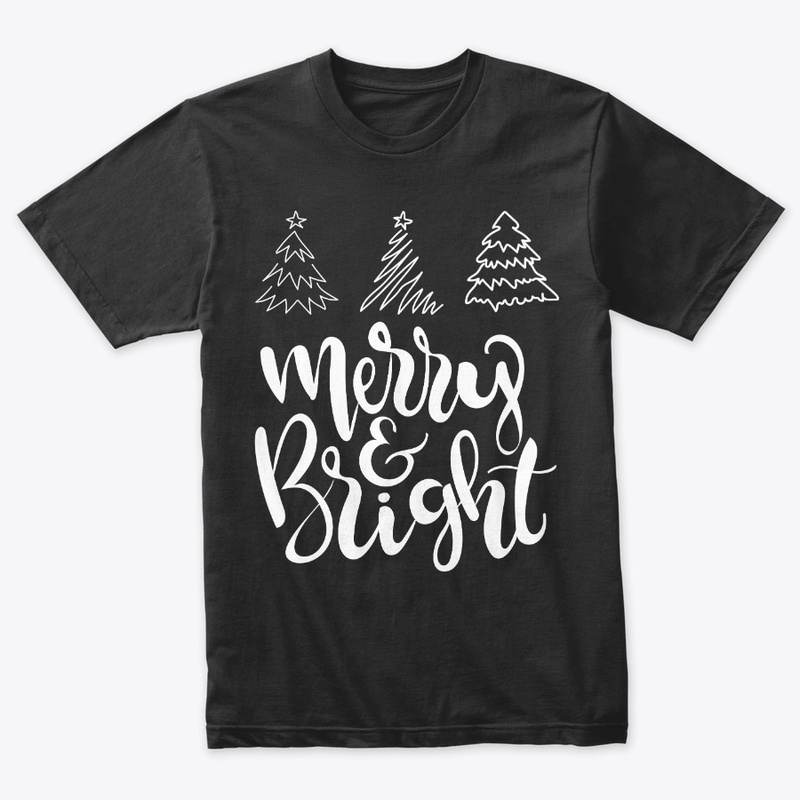 Merry  Bright Christmas Trees Sweatshirt