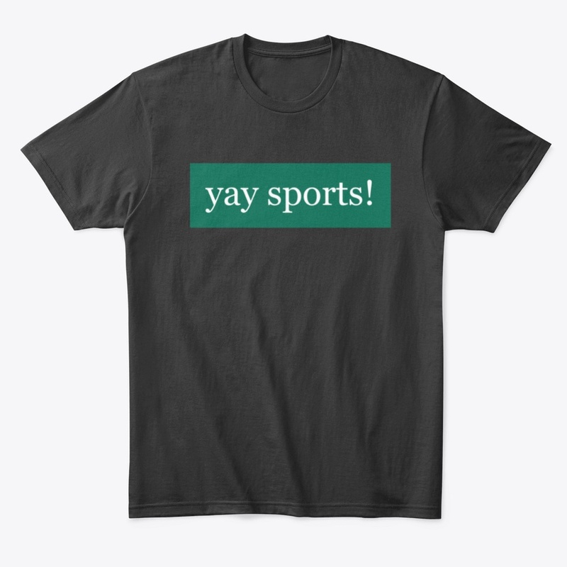 Yay Sports Written in White on Green