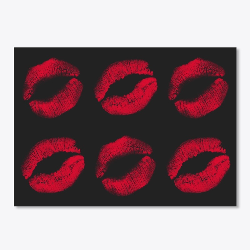 Kiss Stickers — Black