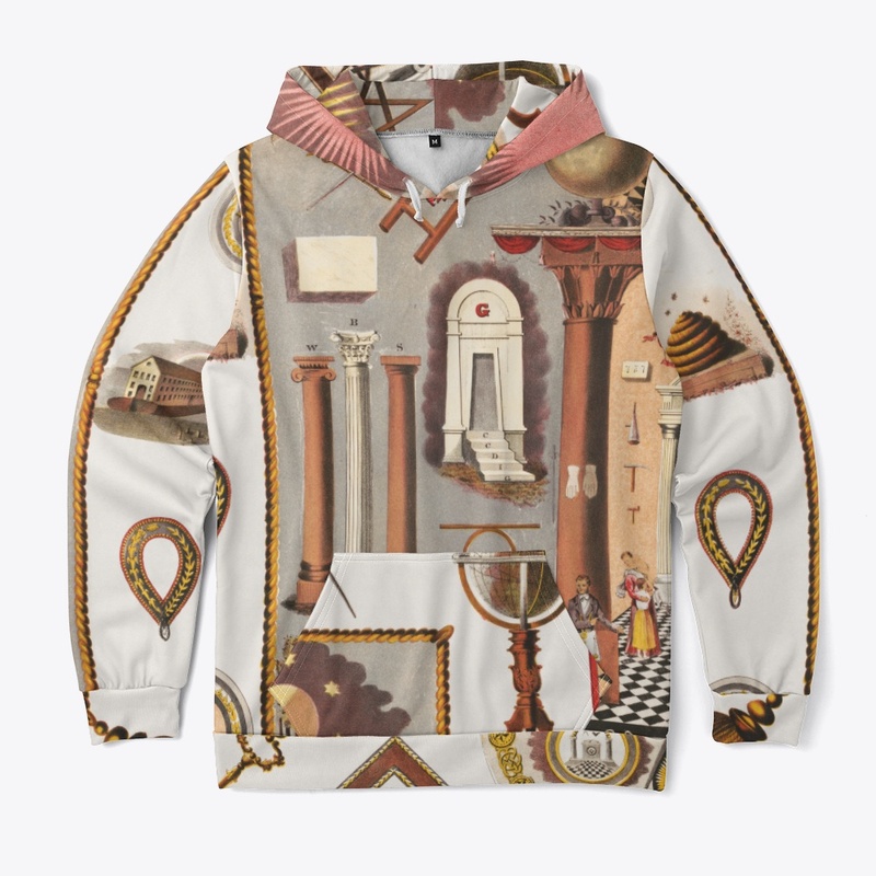 Masonic chart Unisex All-Over Hoodie