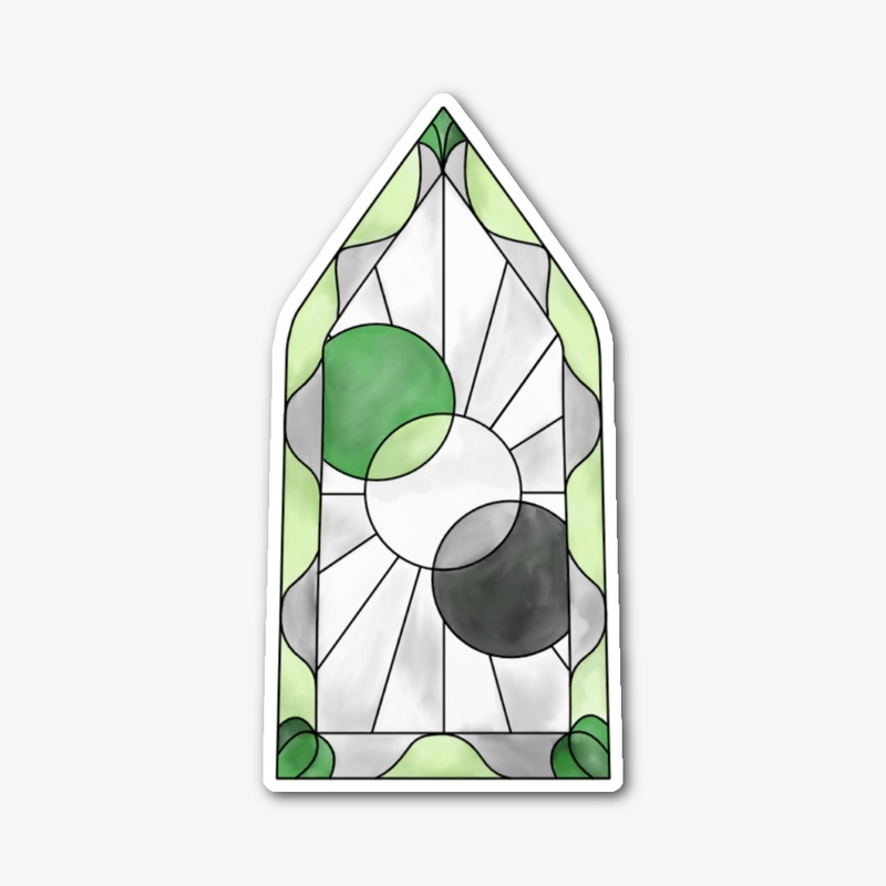 Stained Glass Aromantic Window