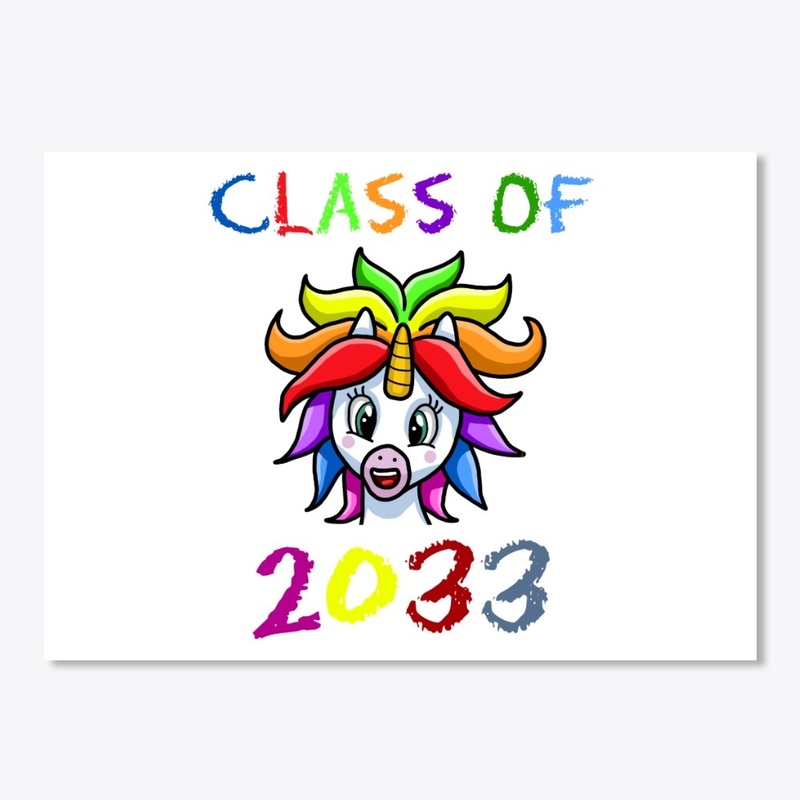 Kindergarten Class Of 2033 Unicorn