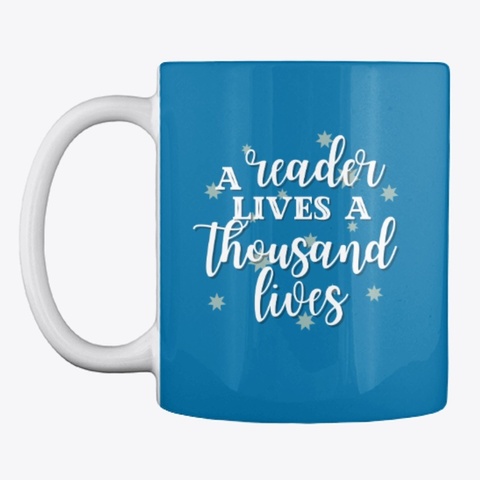 A Reader Lives A Thousand Lives Royal Blue Camiseta Front