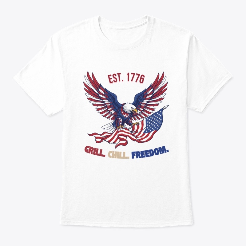 Funny Grilling Patriotic Eagle Tee
