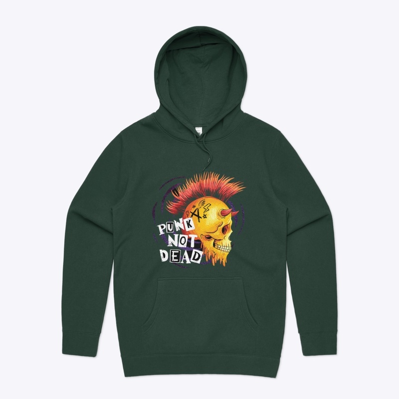 Punk Not Dead printed men’s Hoodie 