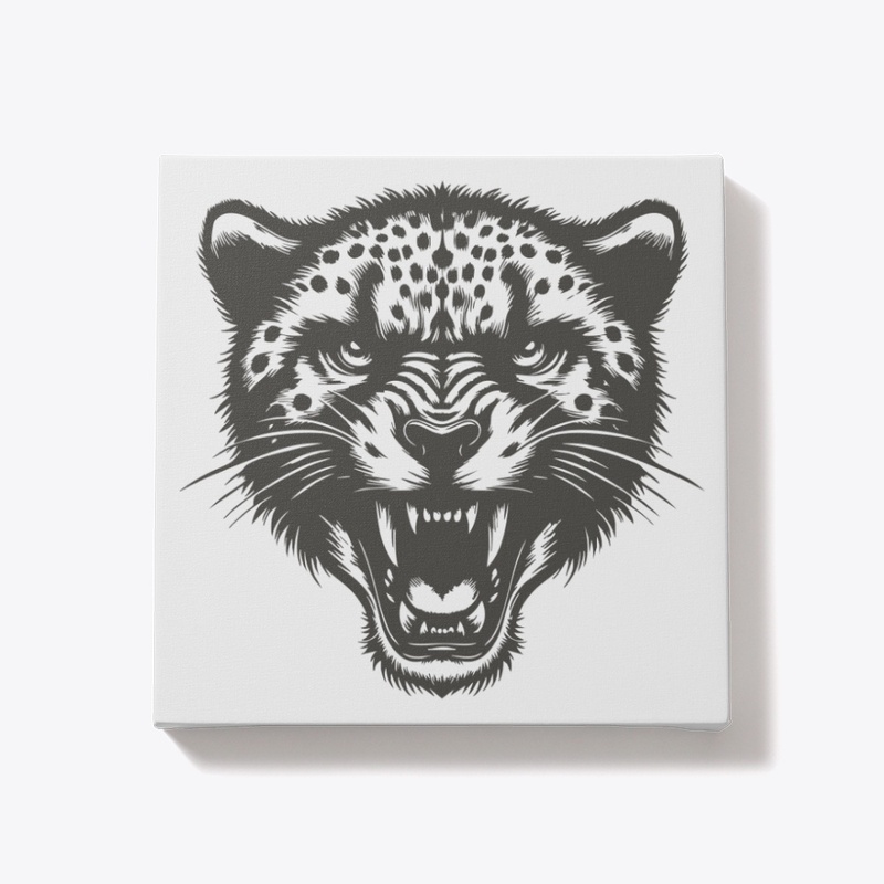 Powerful Cheetah Head Design