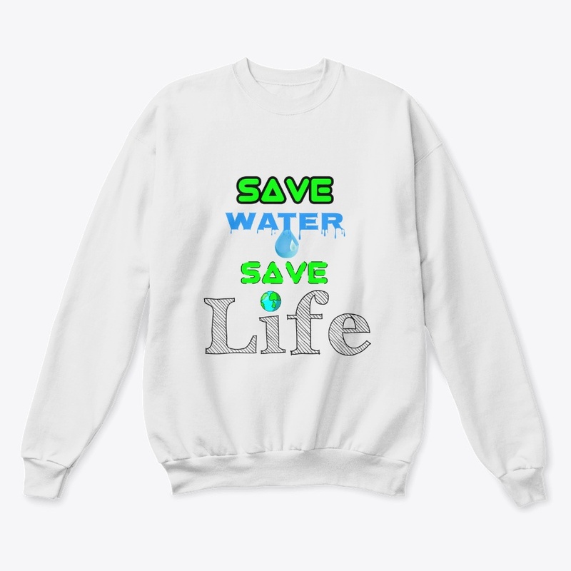 "Save Water 💦 Save Life" Message 