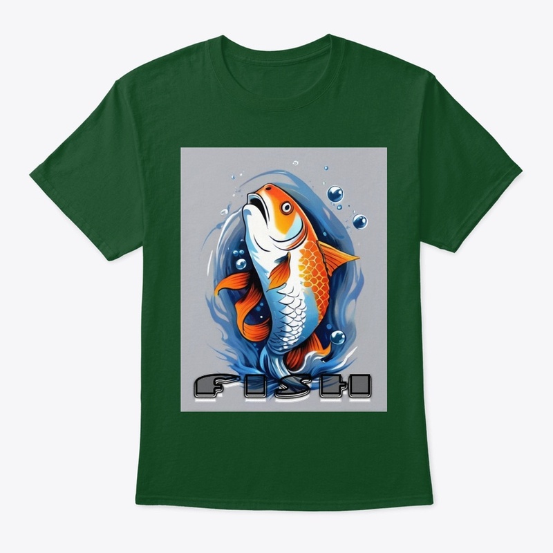 "Fish" themed t-shirt design