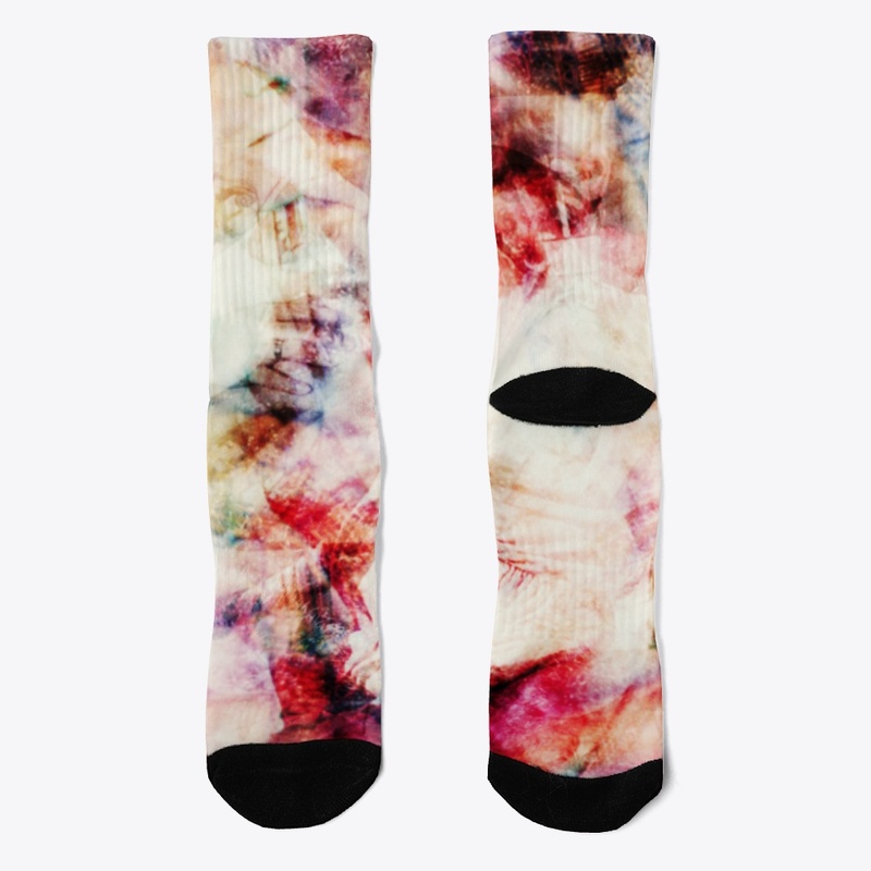 Abstract Tropical Patchwork Pattern