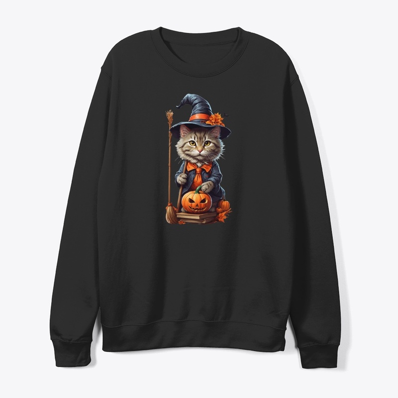 Spooky Cat Halloween Charm