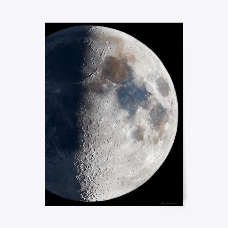 First quarter mineral moon