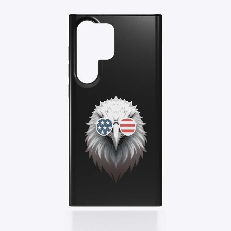 Eagle Art with American Flag Sunglasses