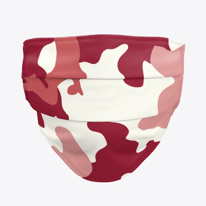 Camouflage Face Mask Red