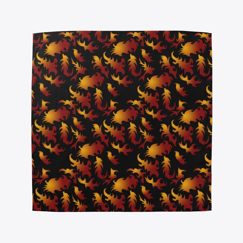 Abstract Flames Pattern