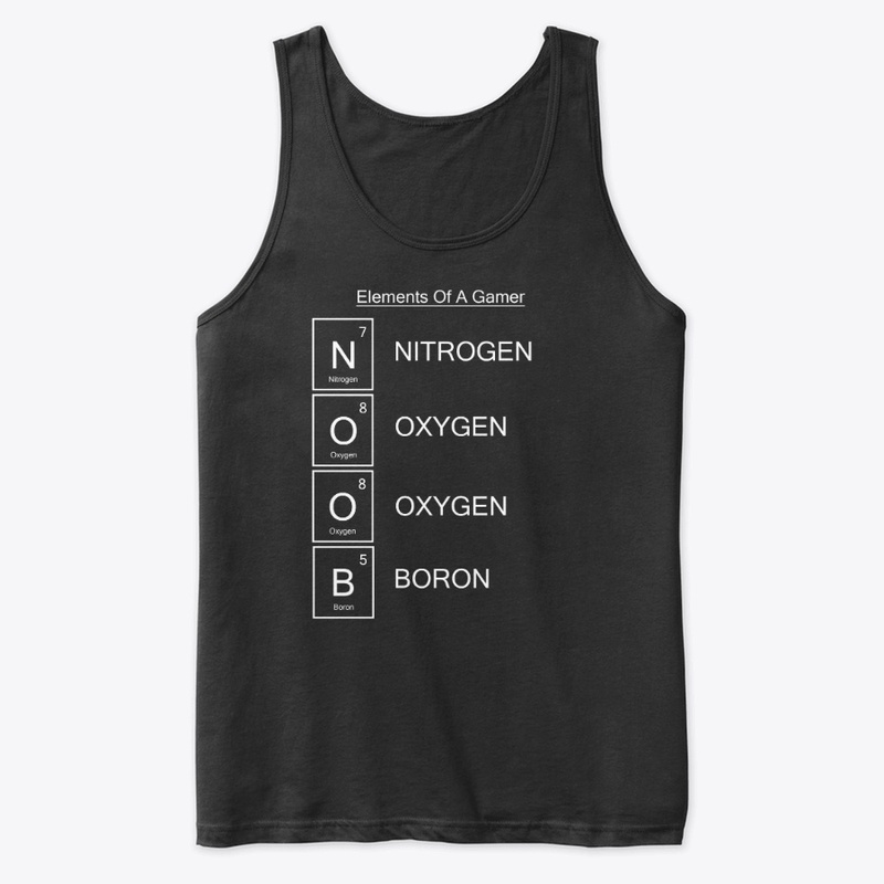 White Text Elements Of A Gamer