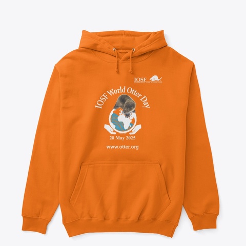 Iosf World Otter Day 2025 Safety Orange T-Shirt Front