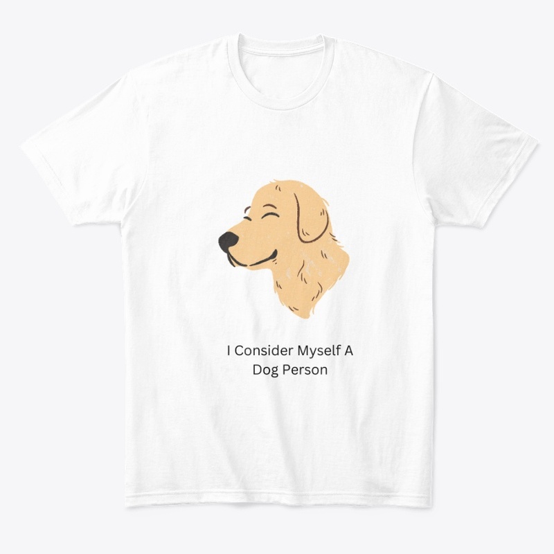 Dog person Comfort tee White