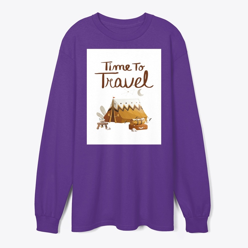 'TIME TO TRAVEL' t-shirt design 