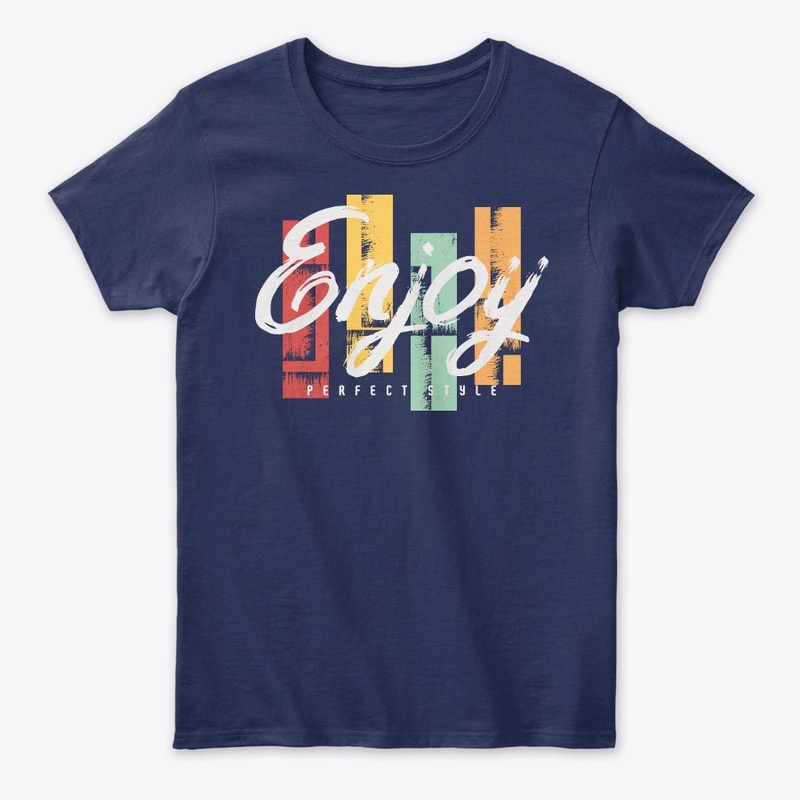 Enjoy Typography Print tshirt