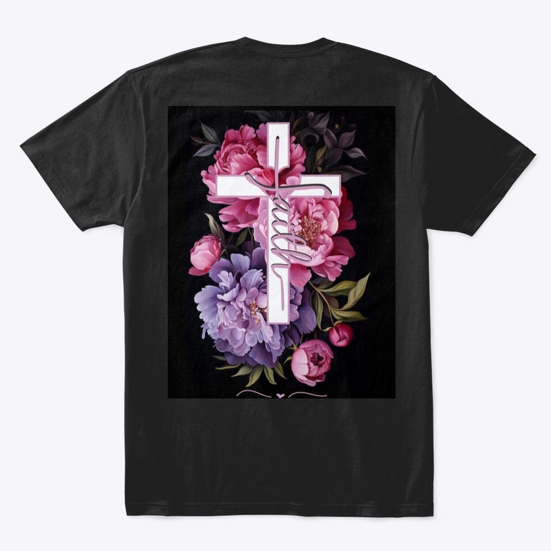 Floral Faith Cross Mauve