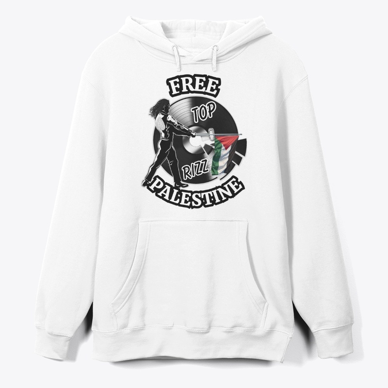 TOP RIZZ LOGO, FREE PALESTINE