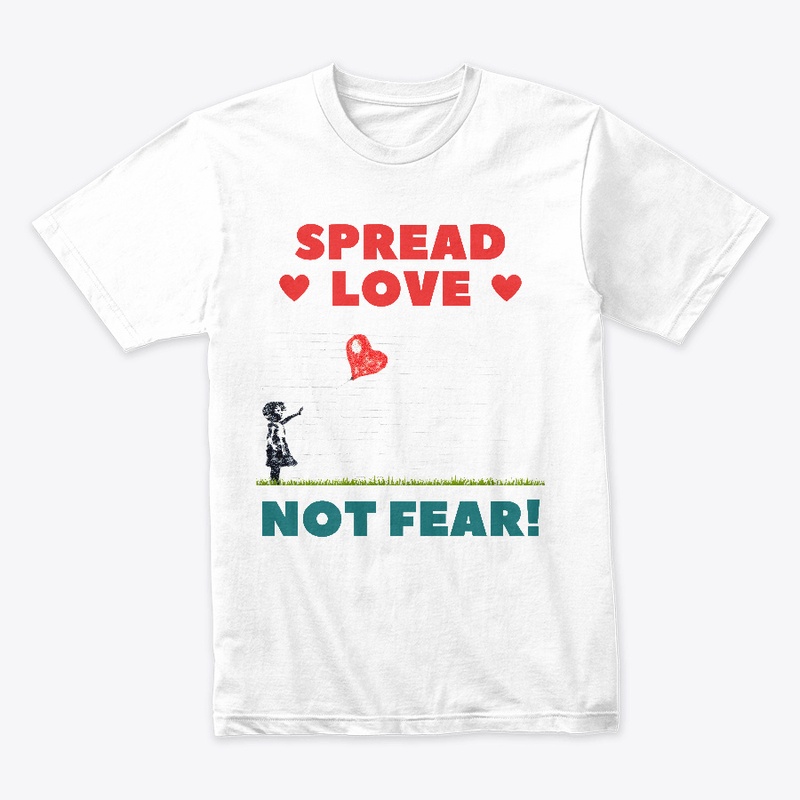 Balloon heart. Spread love. Not Fear!