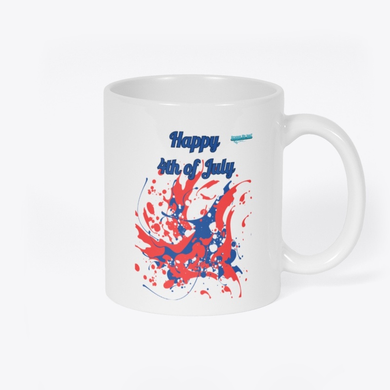 4th of July-MUG- color Splash
