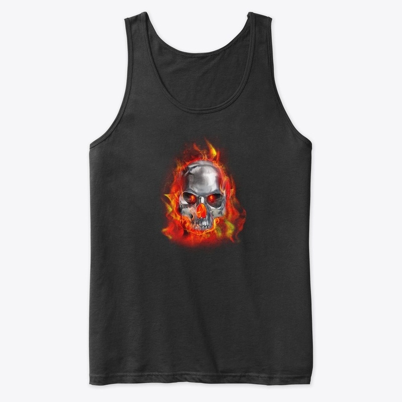 Flaming Skull