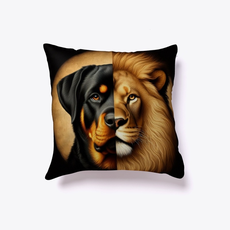 Rottweiler and Lion