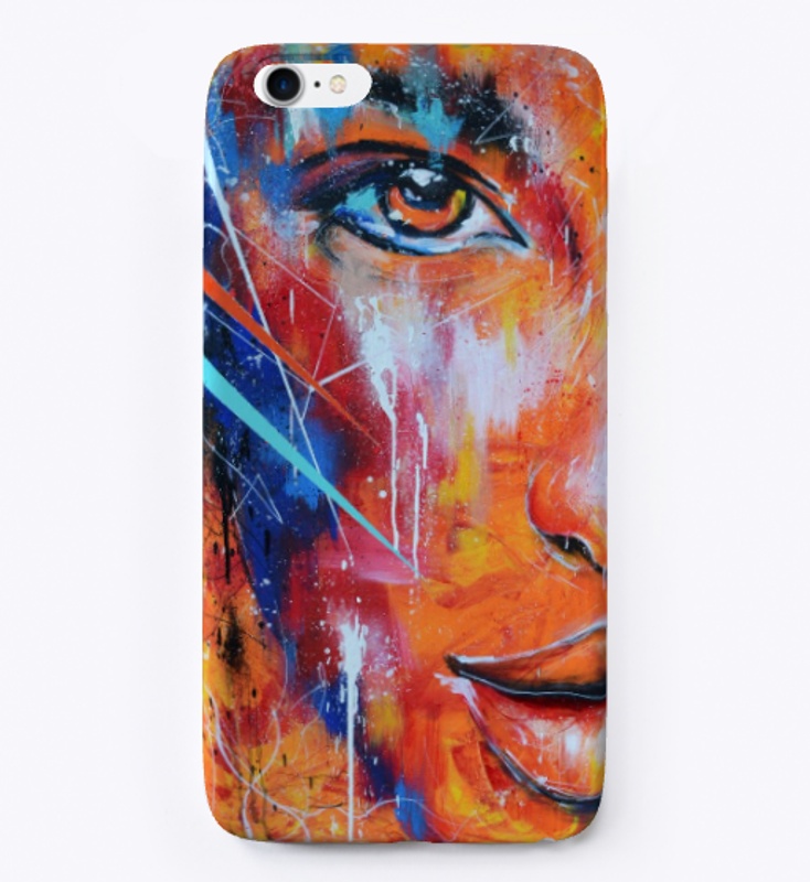 Abstract portrait iPhone Back