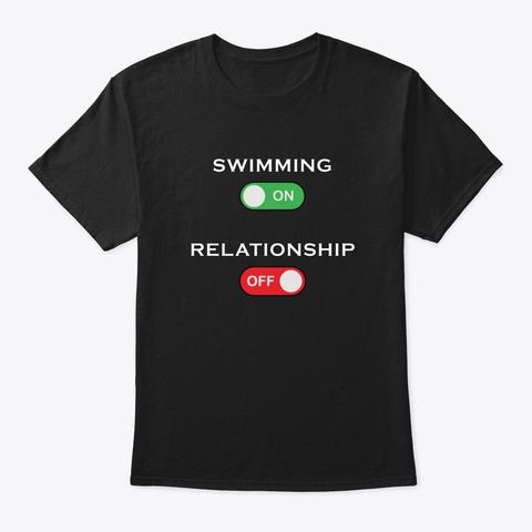 Swimming Lover Ojbfd Black T-Shirt Front
