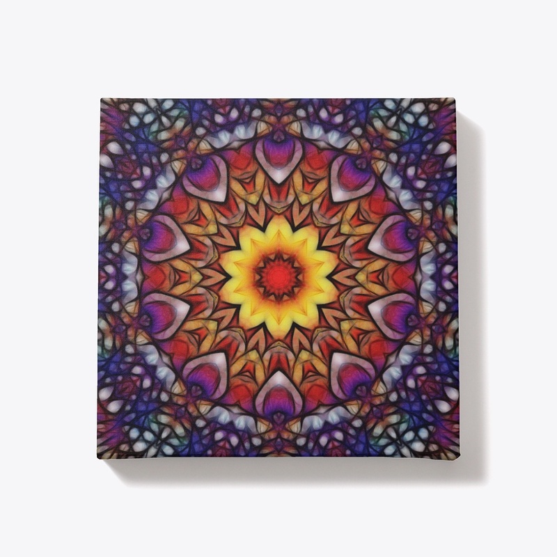 Blue Red Purple Kaleidoscope