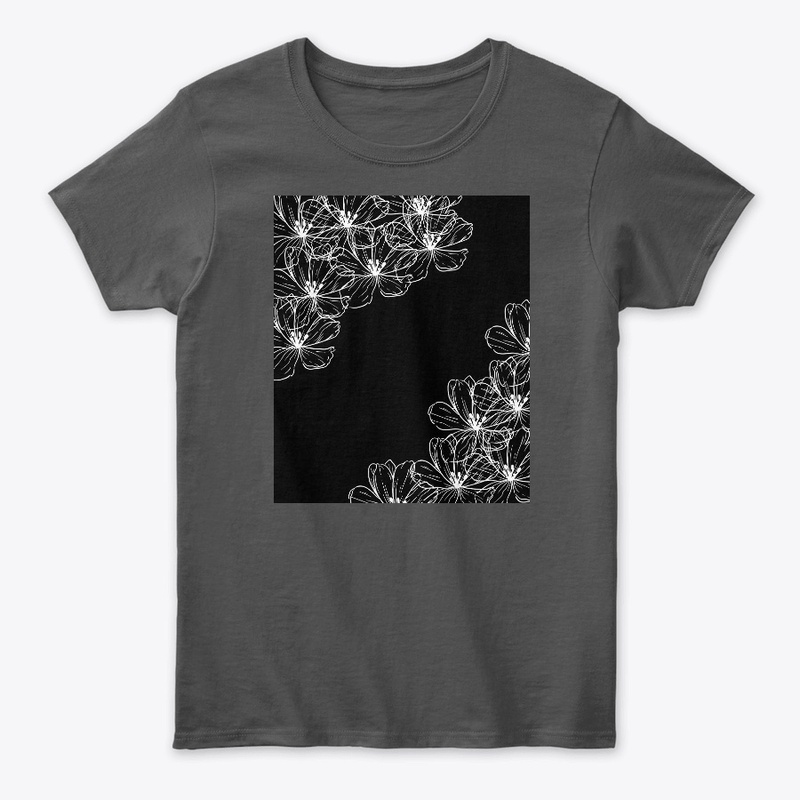 flower pattern t-shirt