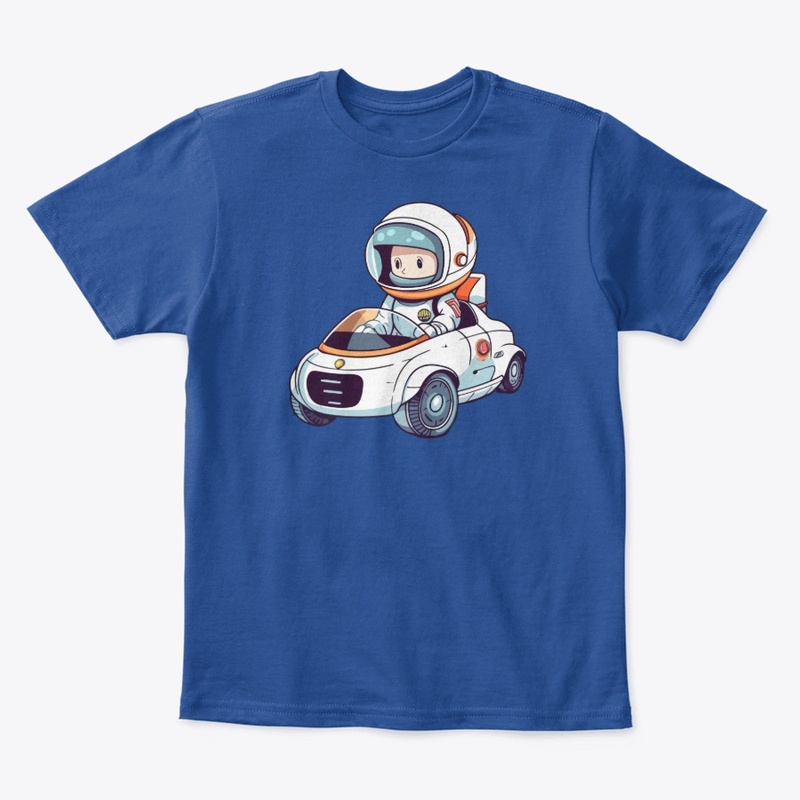 🚗👨‍🚀 Cute Astronaut Driving Car 