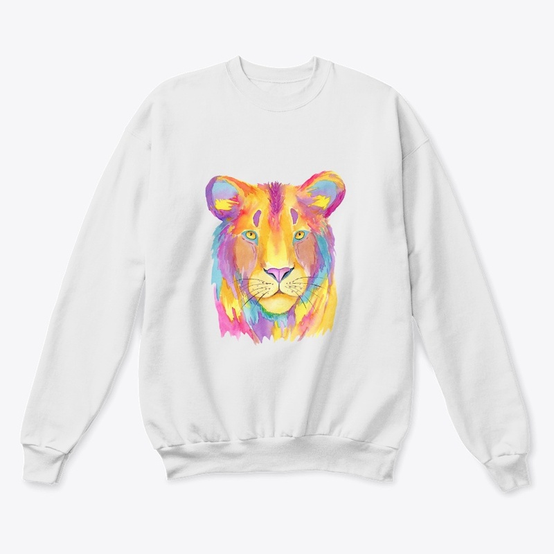 Beautiful front and back lions art 