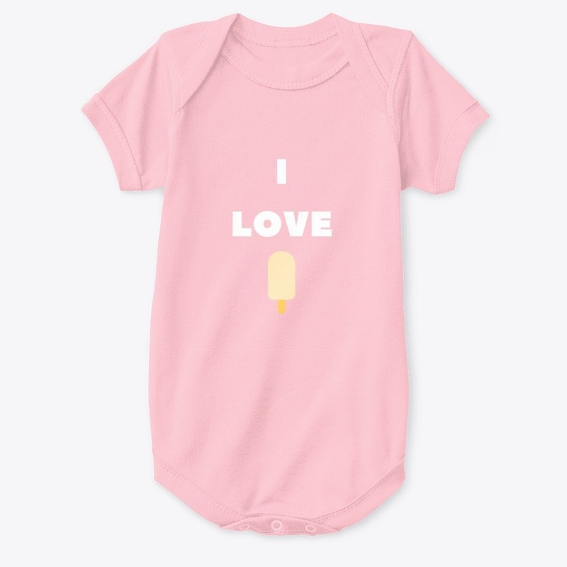 I Love Popsicle Onesie