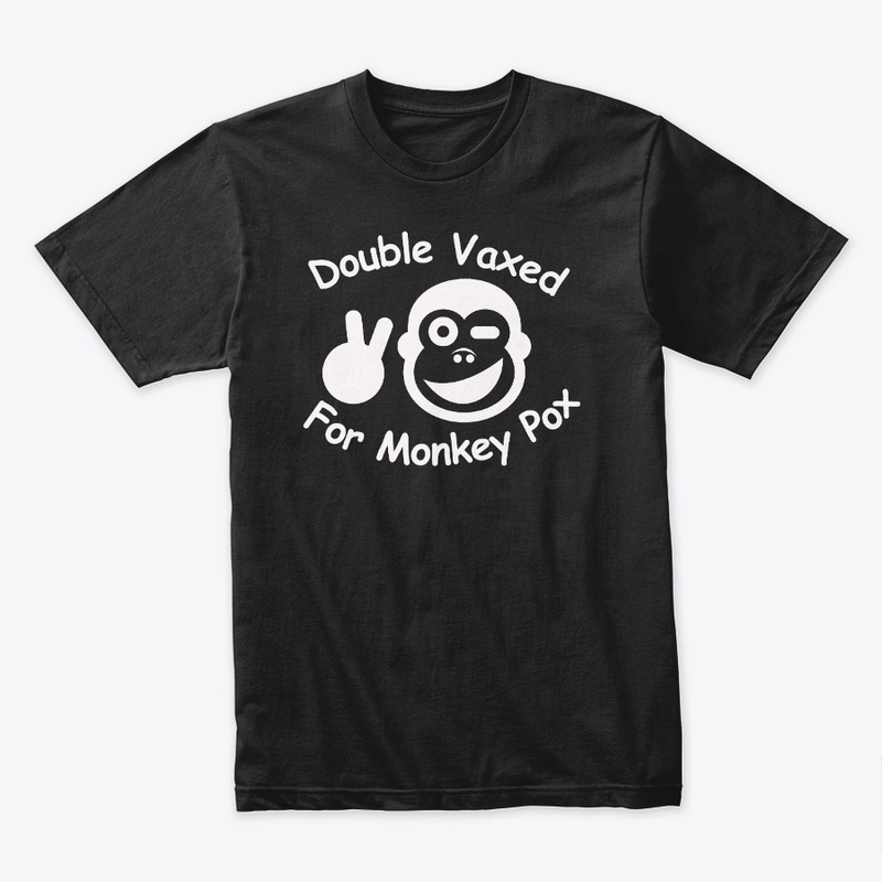 Double Vaxed for Monkeypox Tee Black