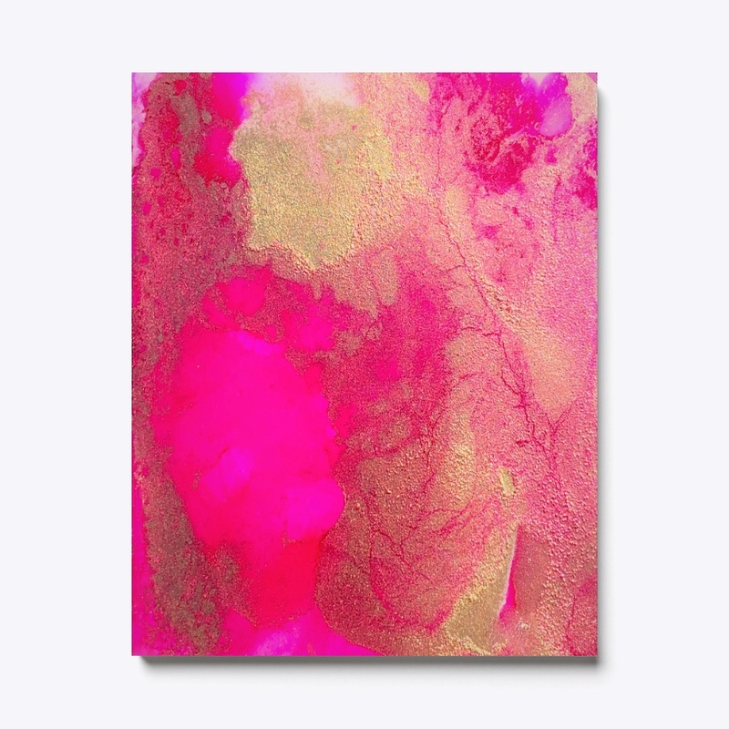 Magenta Resin Art