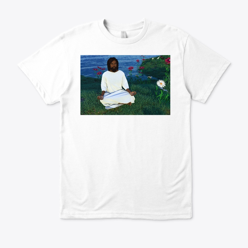 BLACK YESHUA MEDITATING 3D