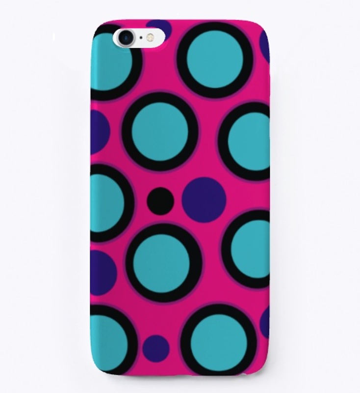Cute Magenta circle Phone case
