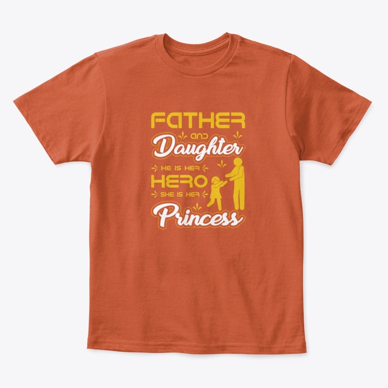Father and Daughter T Shirt Design