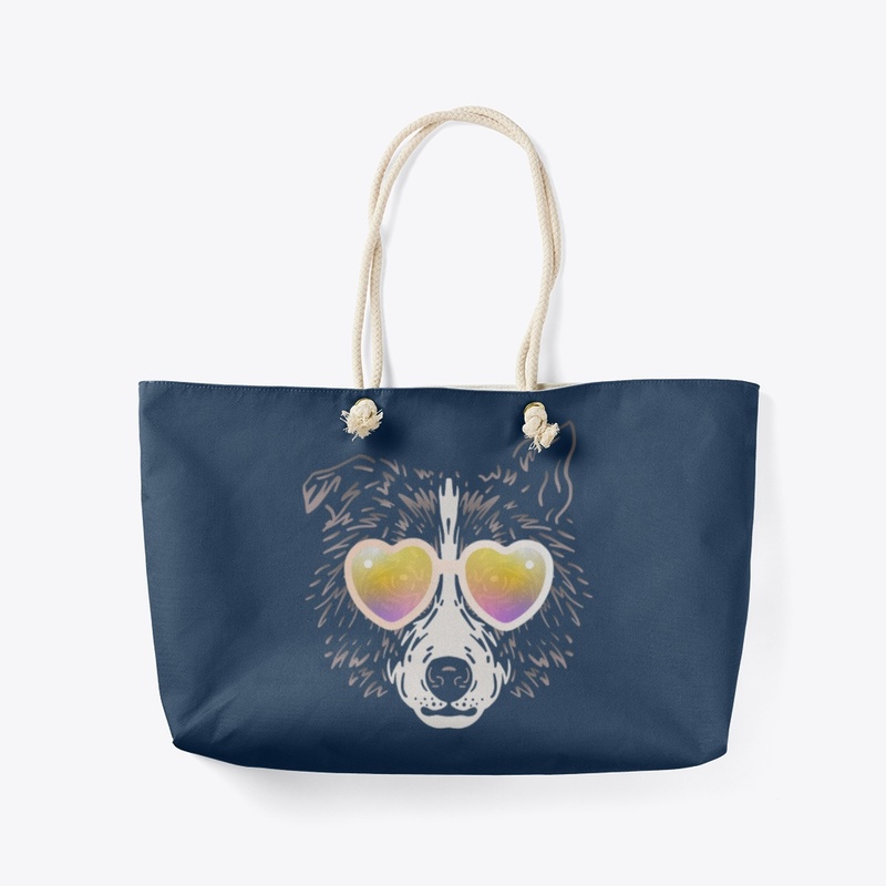 Cute Dog in Sunglasses (Colored+sg05)