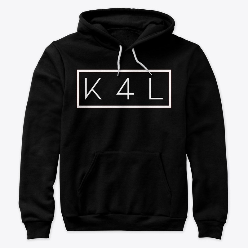 K4L PREMIUM HOODIE SQUARE WHITE DESIGN