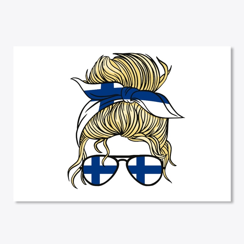  Suomi Finland Flag Girls Finnish Girl