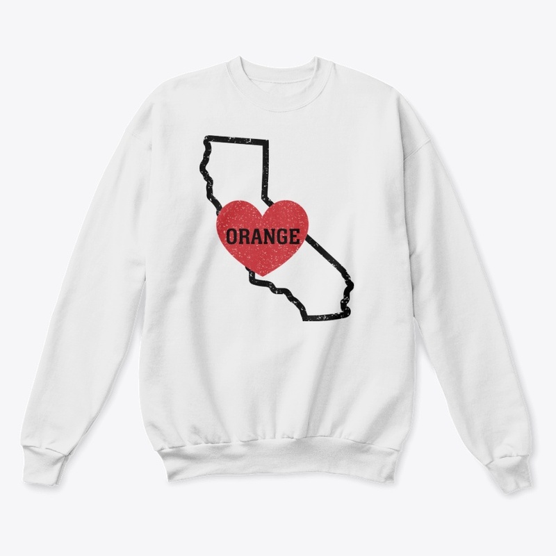 Orange California Heart Shirt 