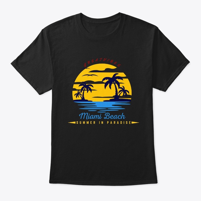  “SUMMER IN PARADISE" Miami Beach Tshirt