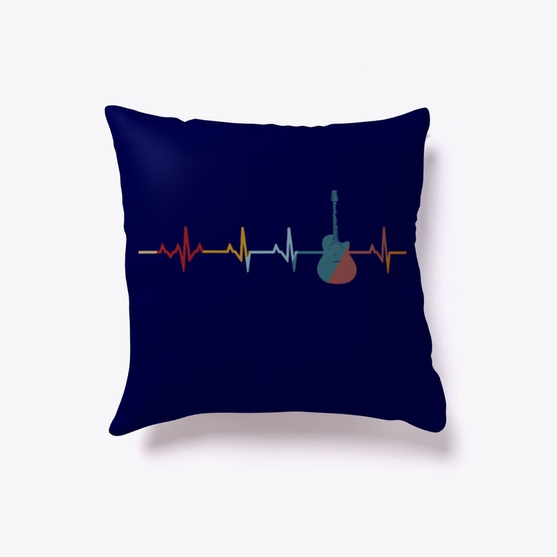 Vintage Guitar Heartbeat Gift