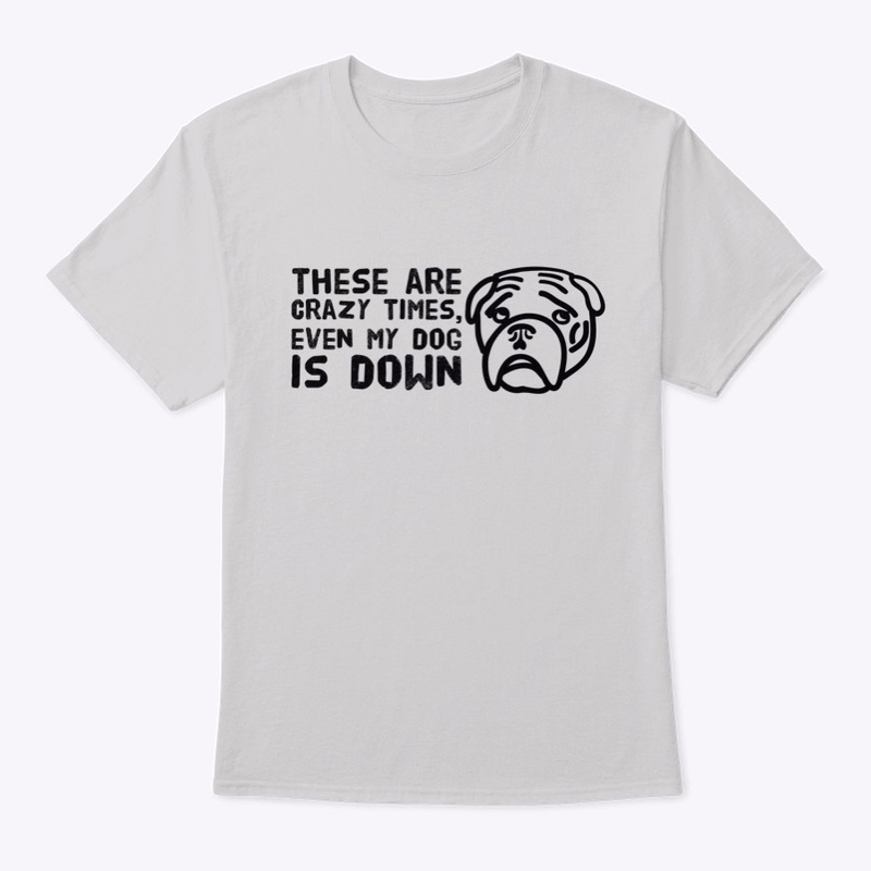 yoga - crazy times, dog down graphic