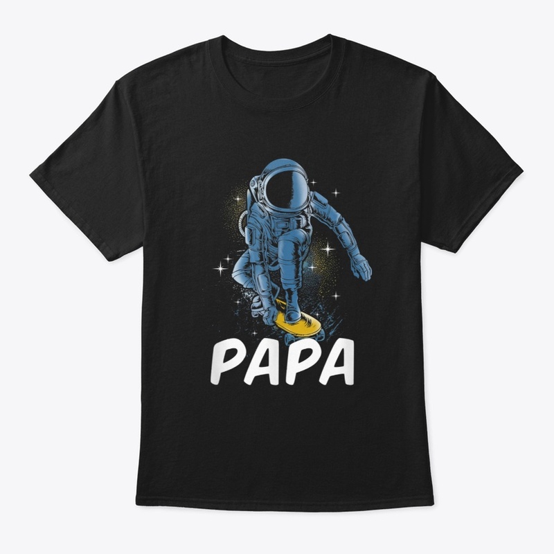Astronaut Skateboarding  Papa