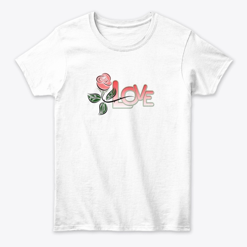 Love rose tee